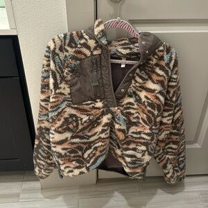 NEW Free People Hit the Slopes Fleece Pullover